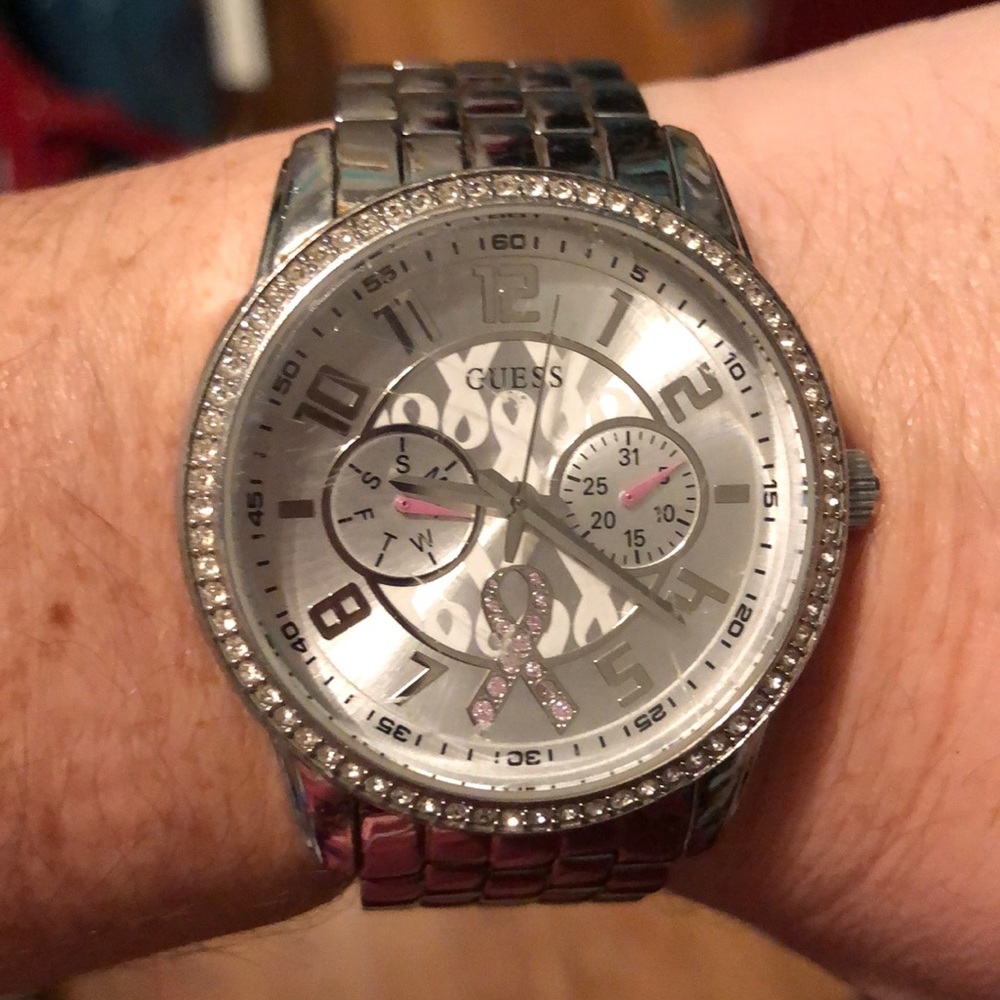 Guess silver watch